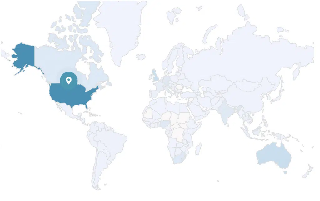 Countries of customers