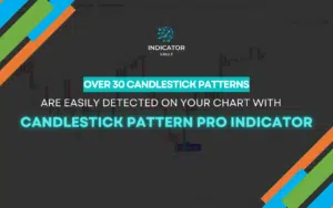 Over 30 Candlestick Patterns are easily detected on your chart with the Candlestick Pattern Pro indicator.